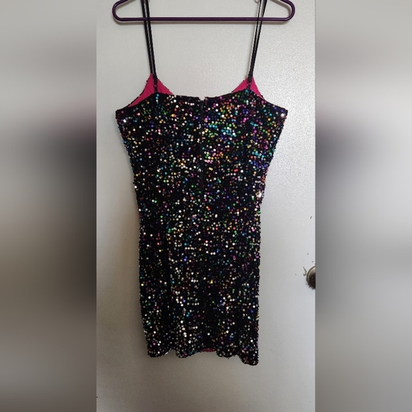 Sequin Mini Dress - Multicolor - Picture 2 of 5